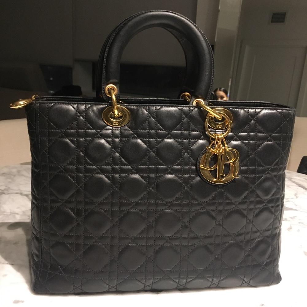 CHRISTIAN DIOR Lady Dior bag vintage - Picture 1 of 8